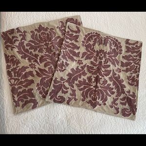 2 Pottery Barn 24” square pillow covers